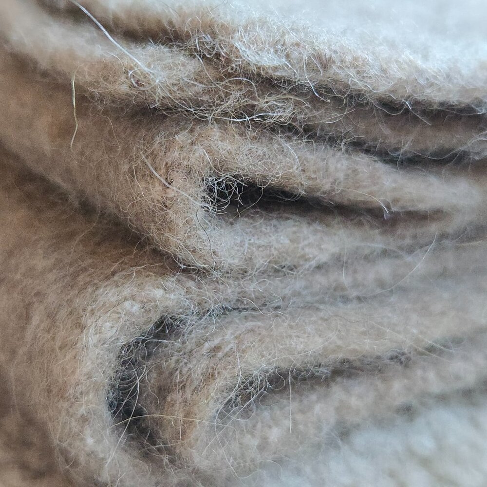 NWOT Sezane Marianne Baby Alpaca Camel Scarf Plush Fuzzy FIRM - Picture 14 of 16